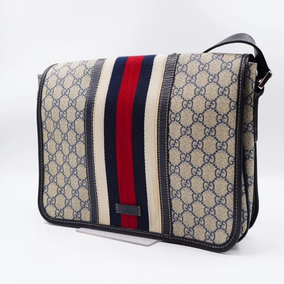 Gucci Beige and Black Messenger Bag - Picture 4 of 15